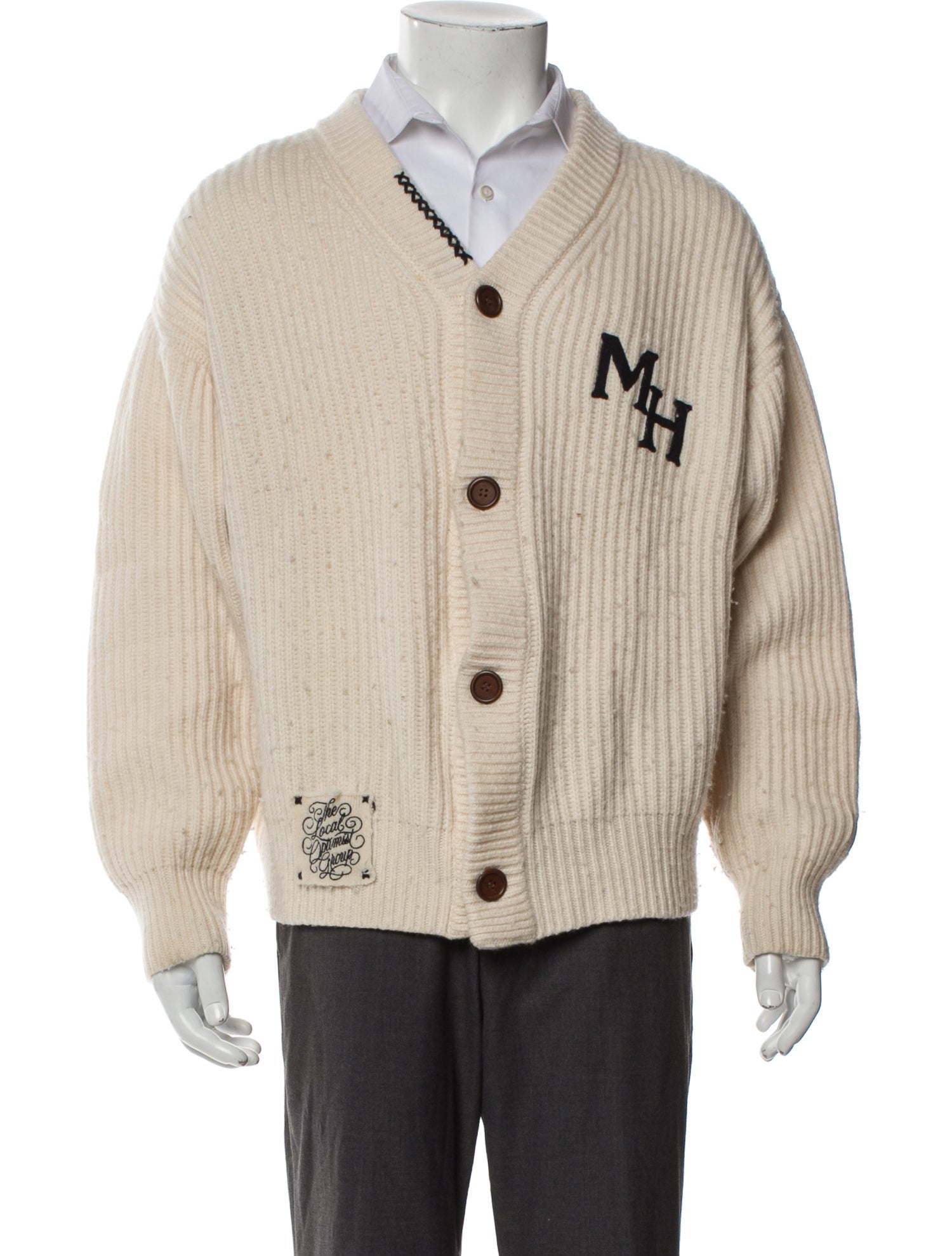 Madhappy Wool Graphic Print Cardigan