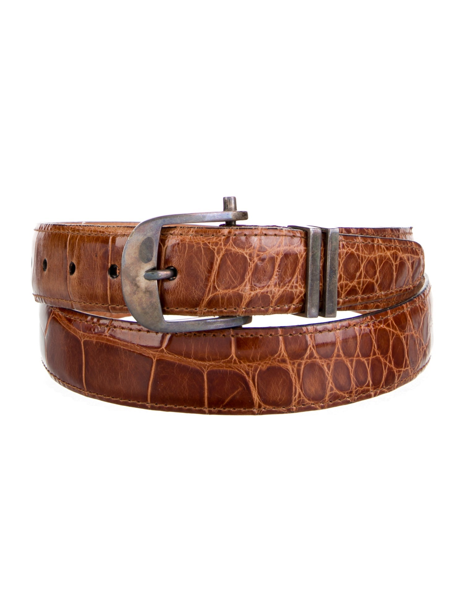 Martin Dingman Skinny Alligator Belt