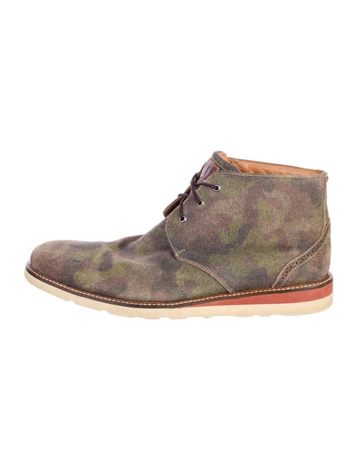 Martin Dingman Suede Printed Lace-Up Boots