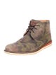 Martin Dingman Suede Printed Lace-Up Boots