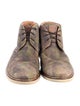 Martin Dingman Suede Printed Lace-Up Boots
