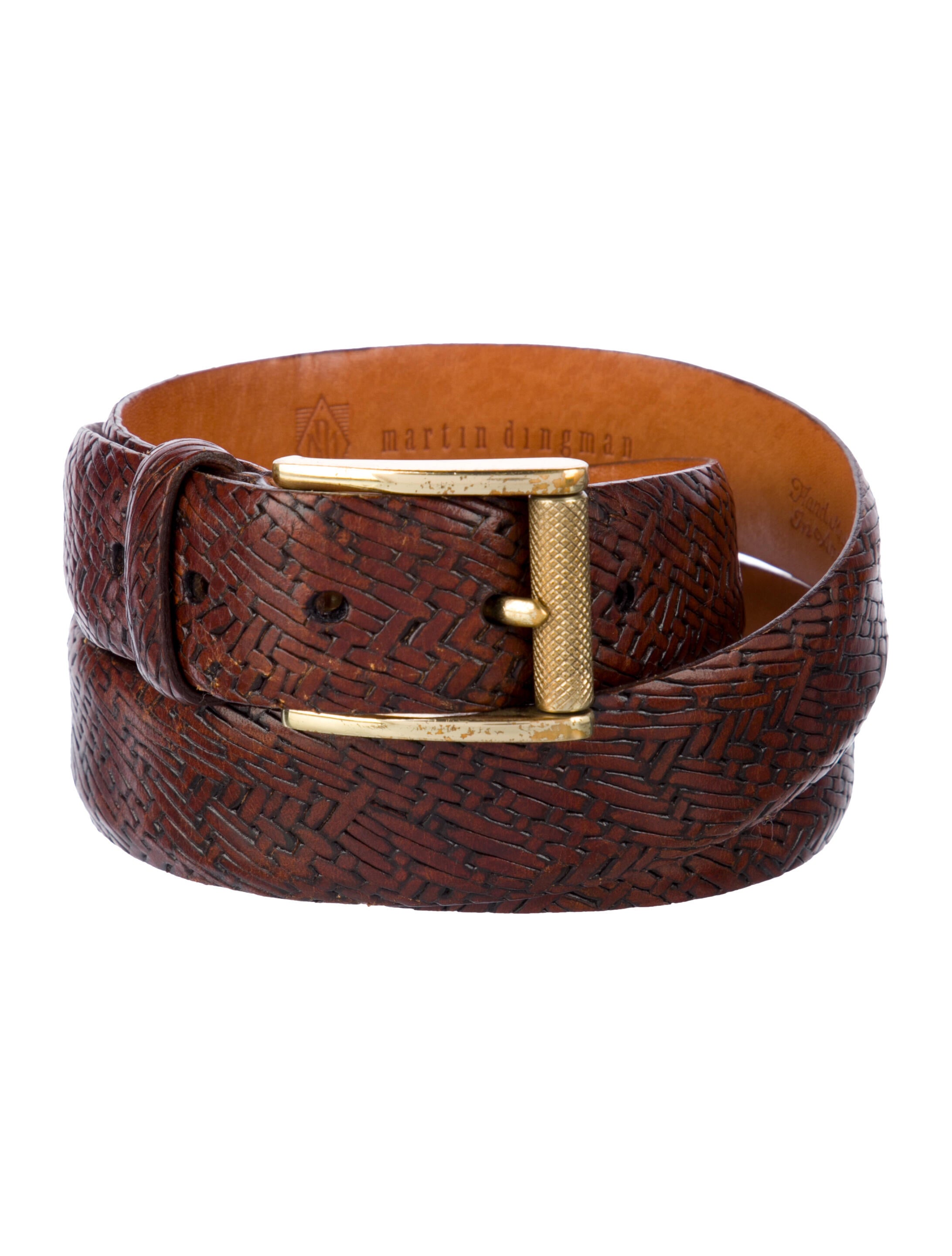 Martin Dingman Skinny Leather Belt