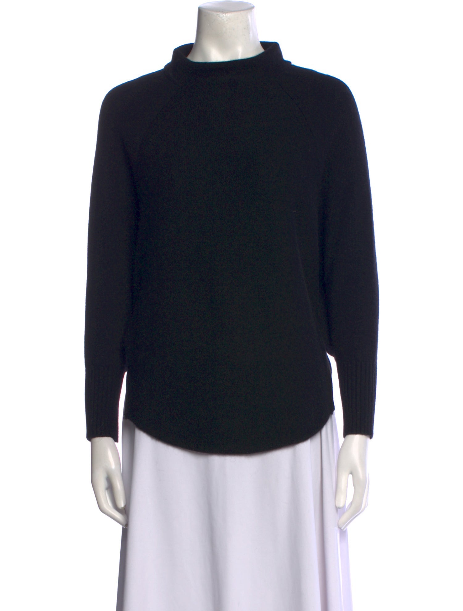 MAISON DE PAPILLON Cashmere Mock Neck Sweater