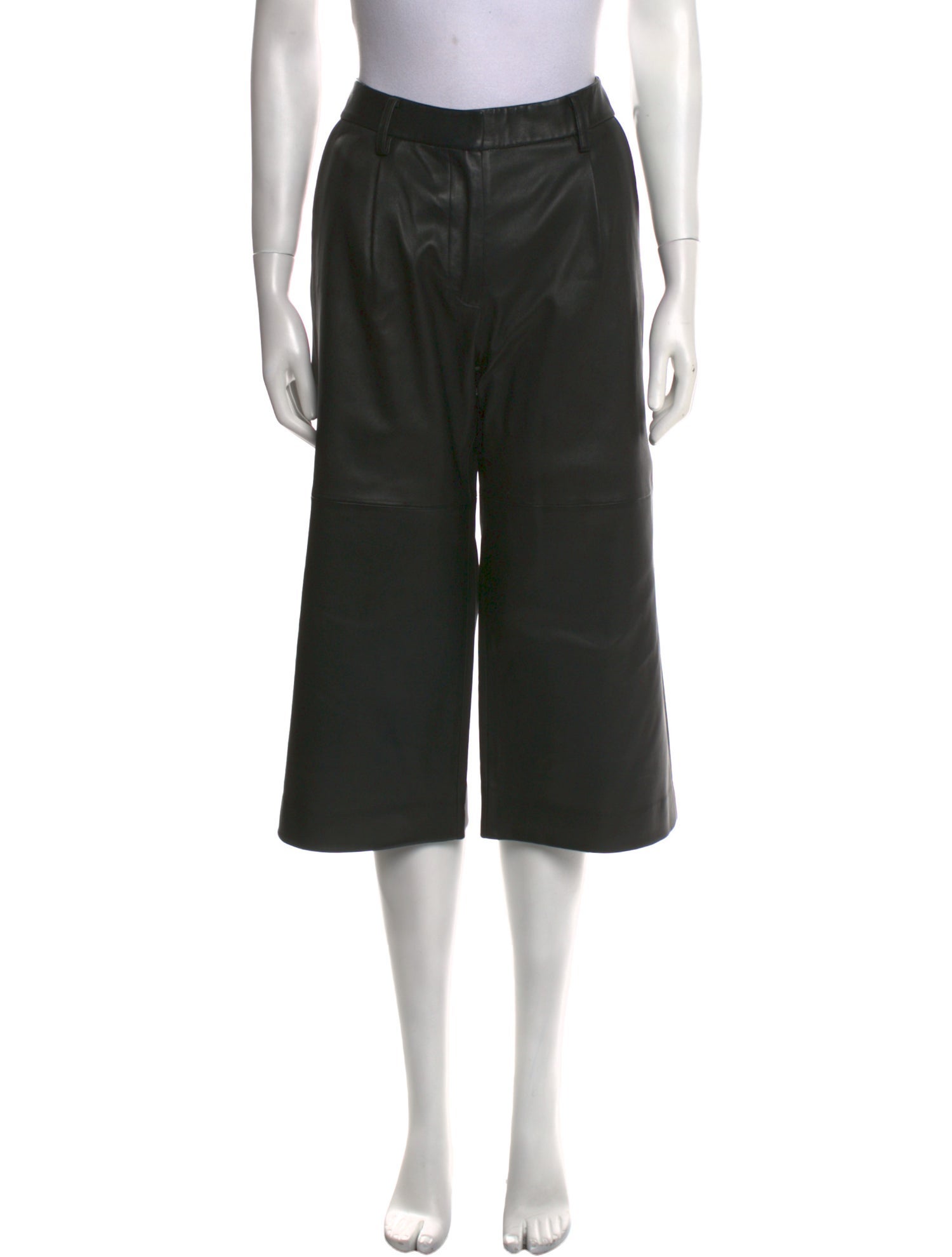 MAISON DE PAPILLON Leather Wide Leg Pants