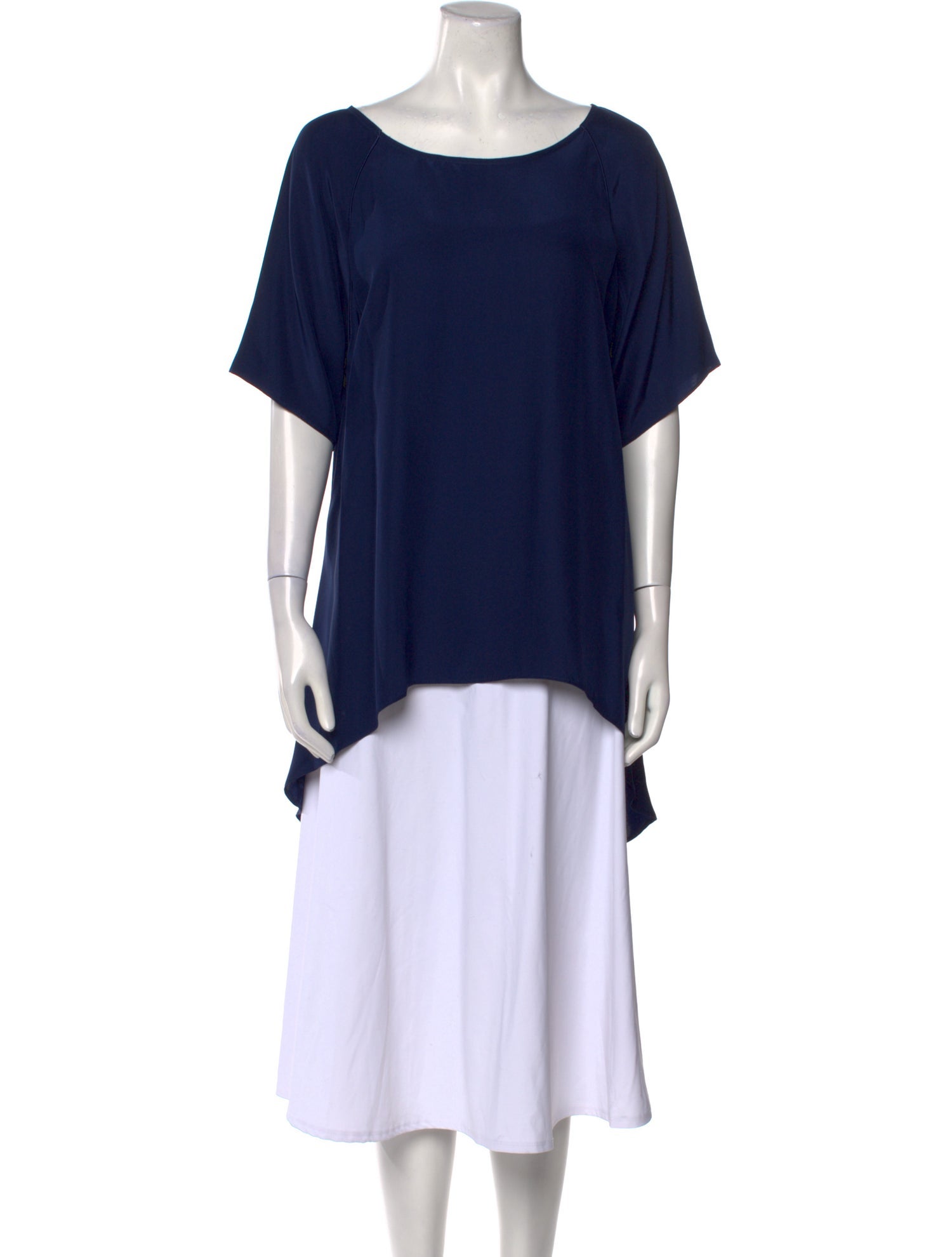 MAISON DE PAPILLON Silk Bateau Neckline Sweater w/ Tags