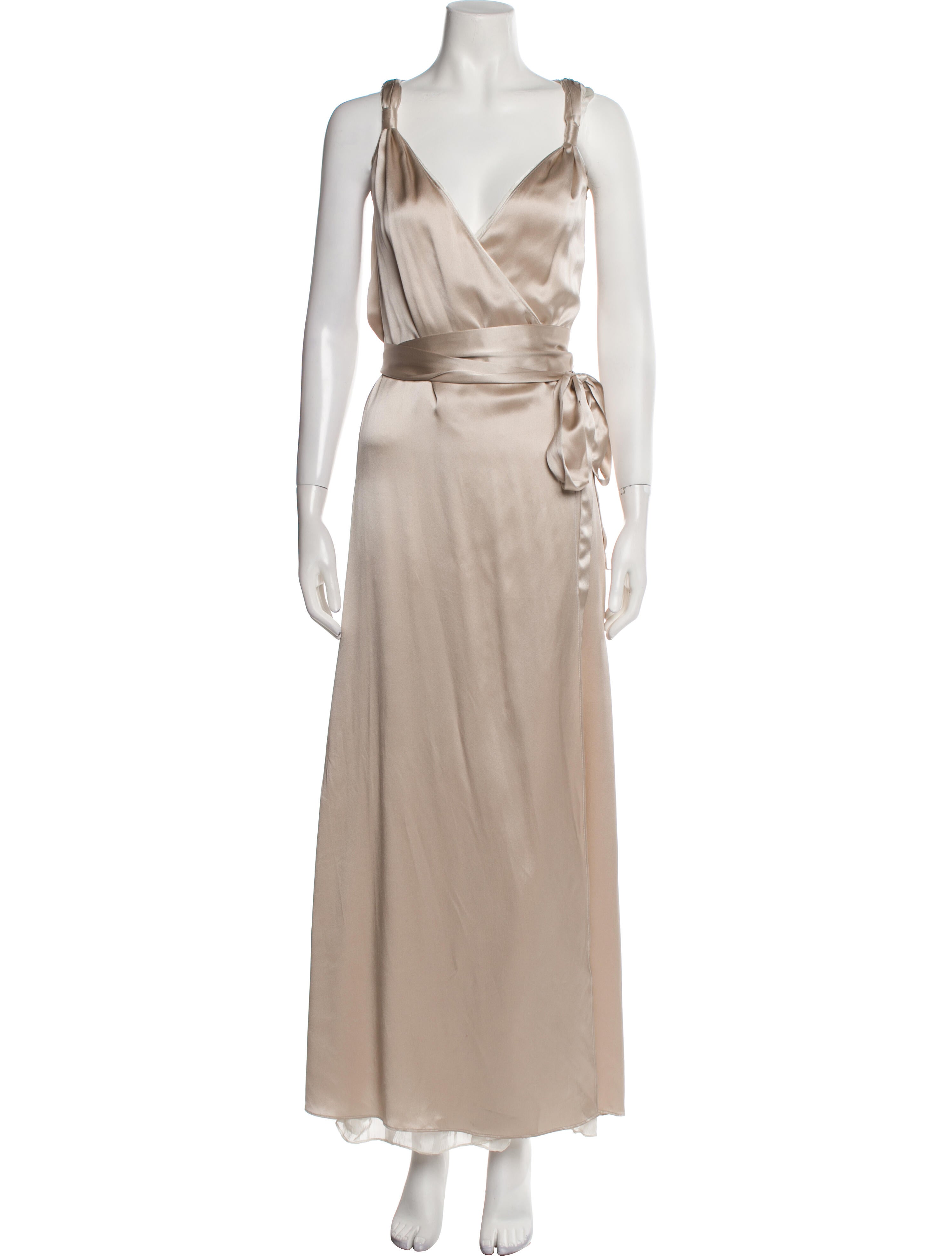 MAISON DE PAPILLON Silk Long Dress w/ Tags