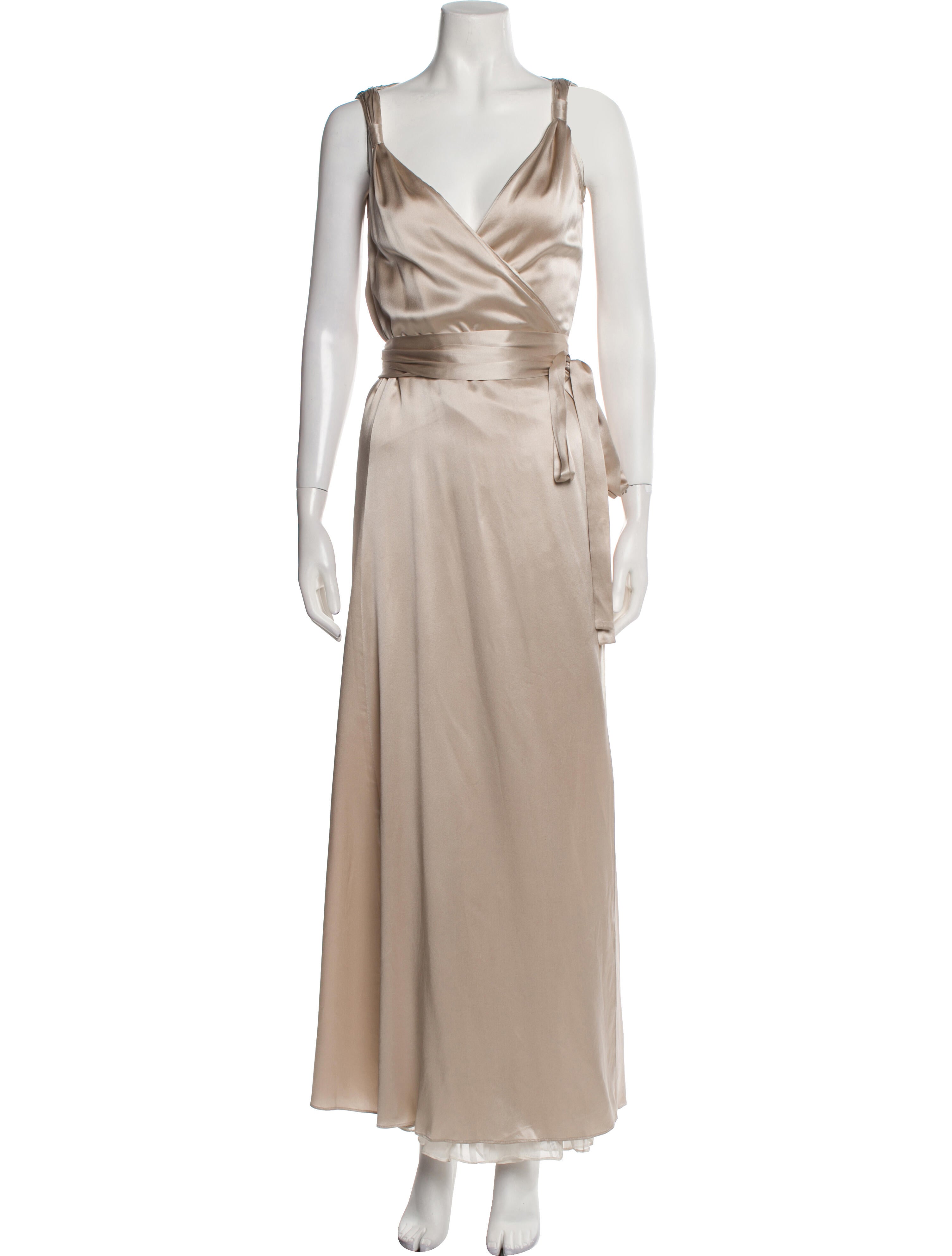 MAISON DE PAPILLON Silk Long Dress w/ Tags