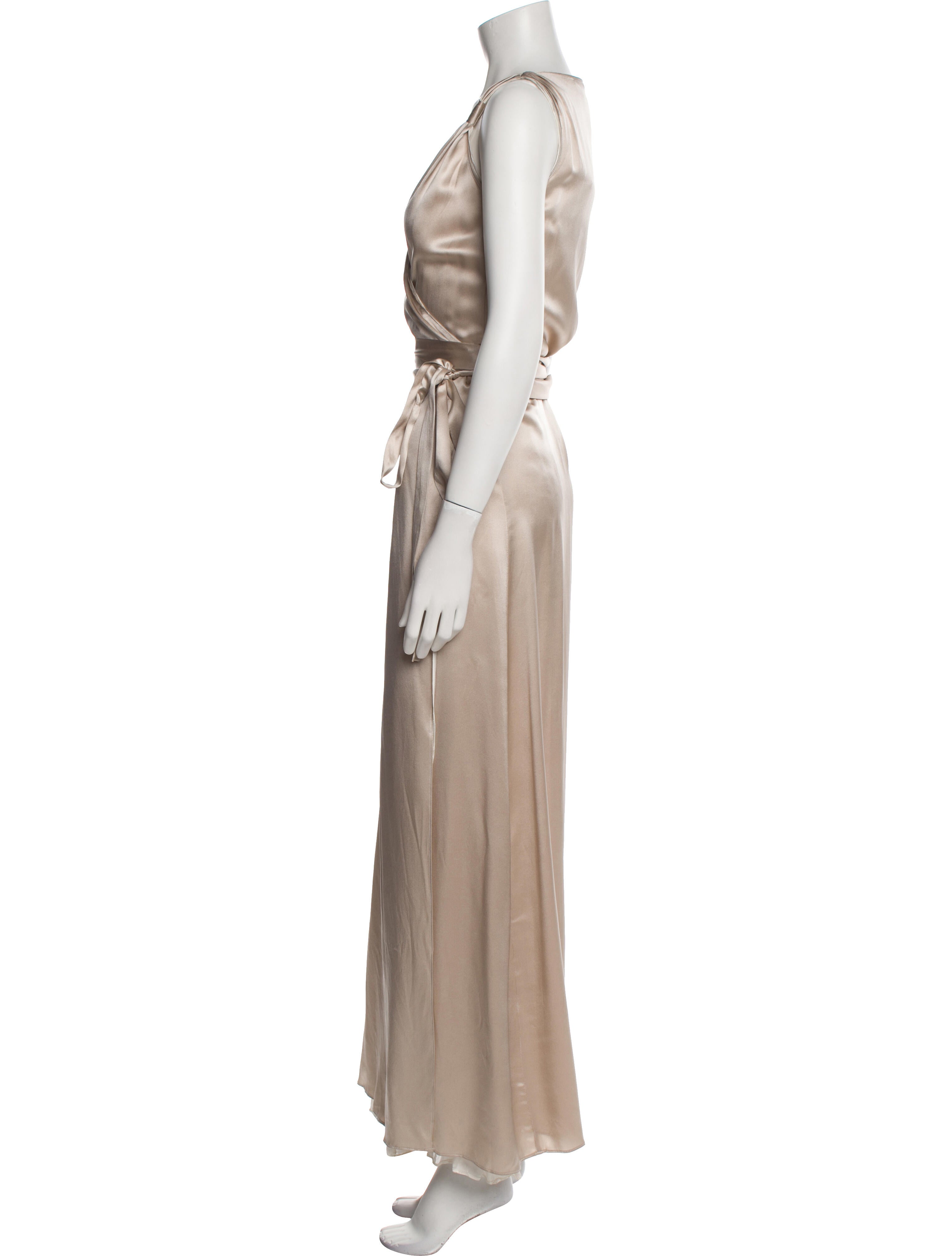 MAISON DE PAPILLON Silk Long Dress w/ Tags