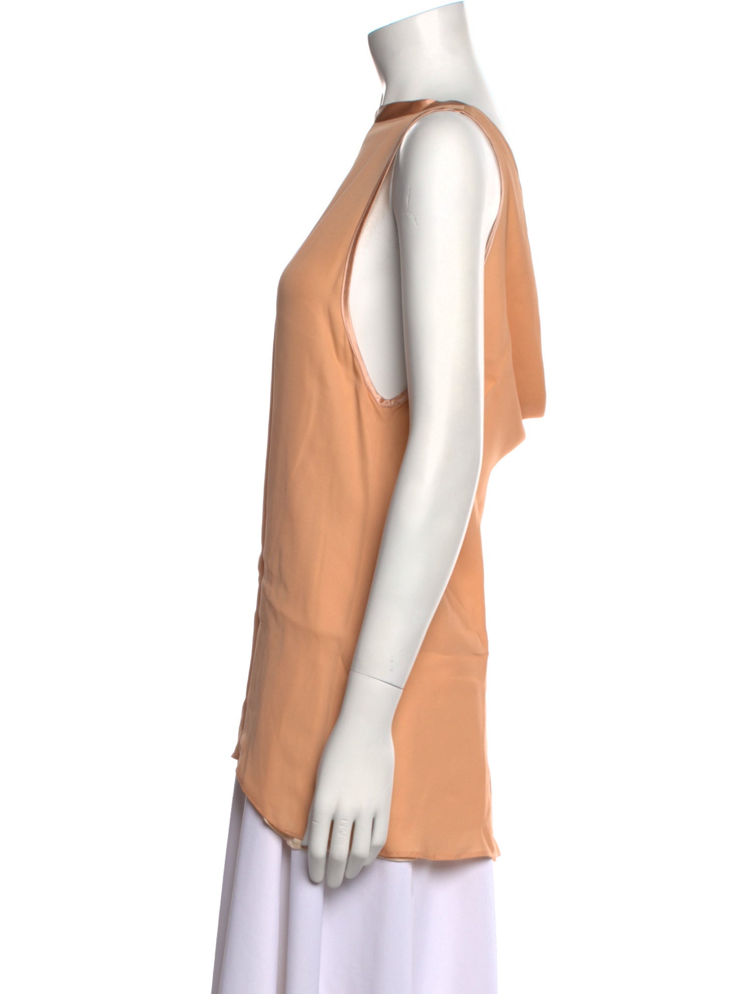 MAISON DE PAPILLON Silk Cowl Neck Tunic w/ Tags