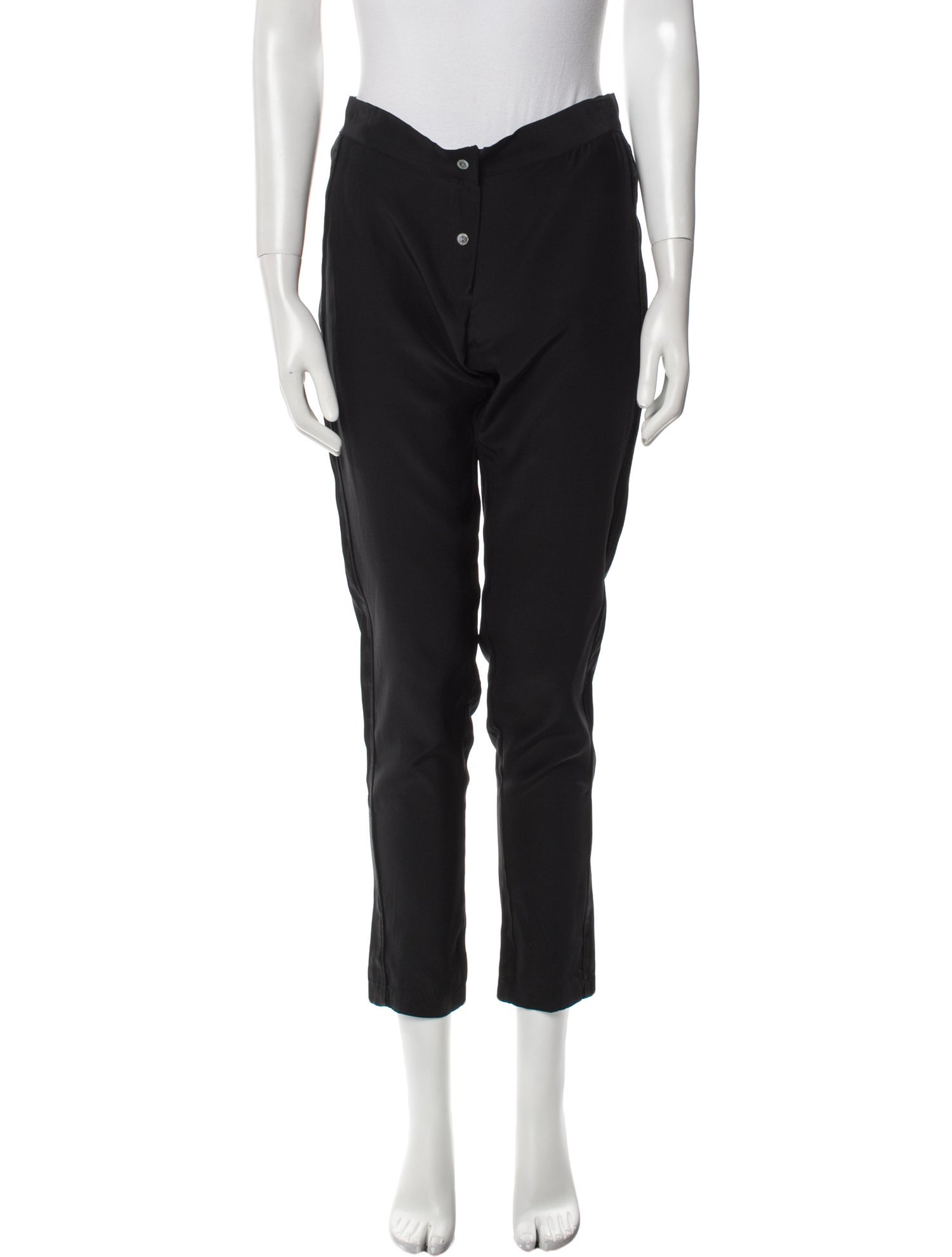 MAISON DE PAPILLON Silk Skinny Leg Pants