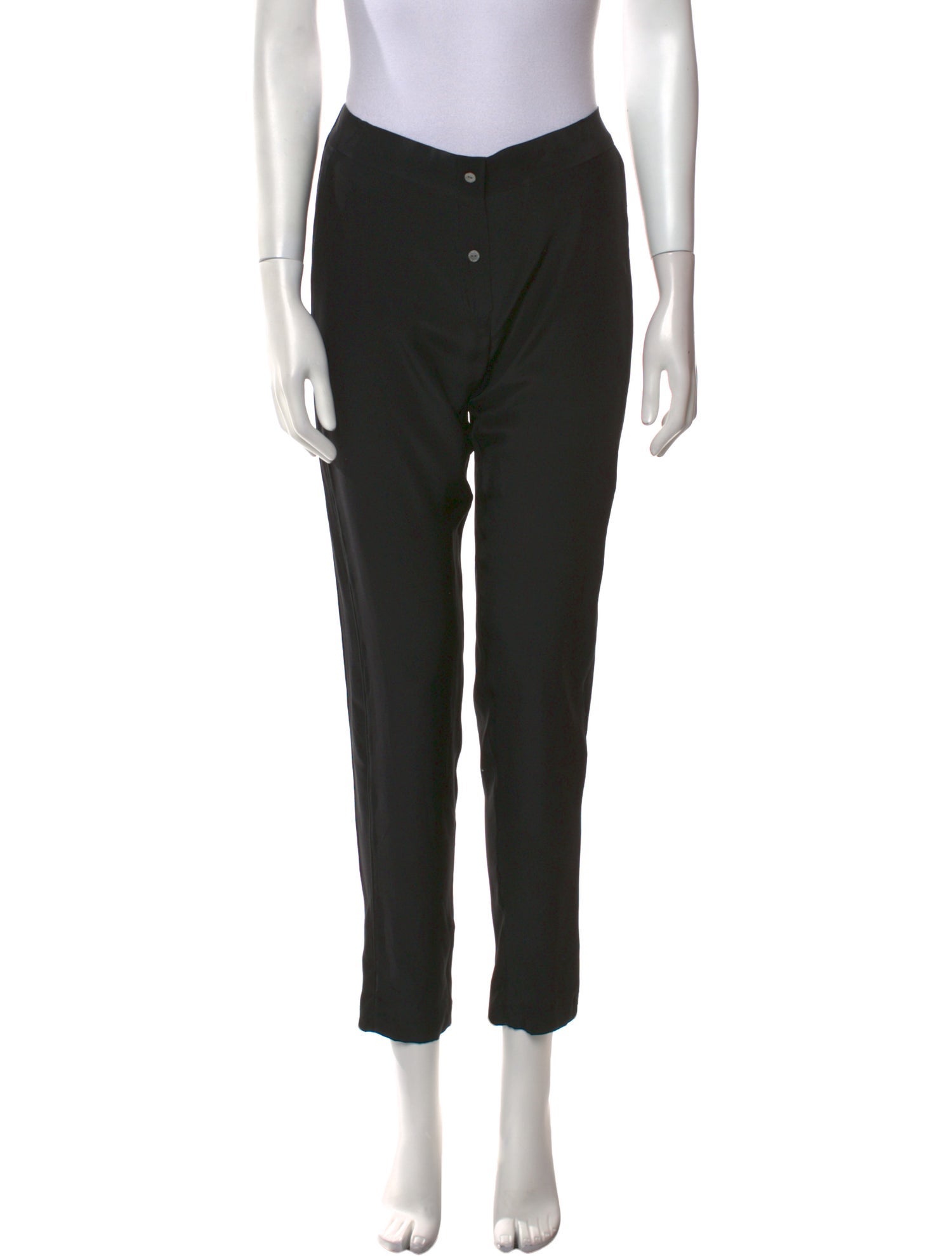 MAISON DE PAPILLON Silk Skinny Leg Pants