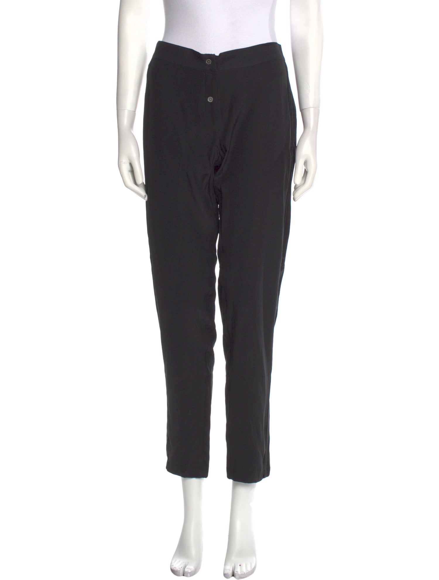 MAISON DE PAPILLON Silk Skinny Leg Pants