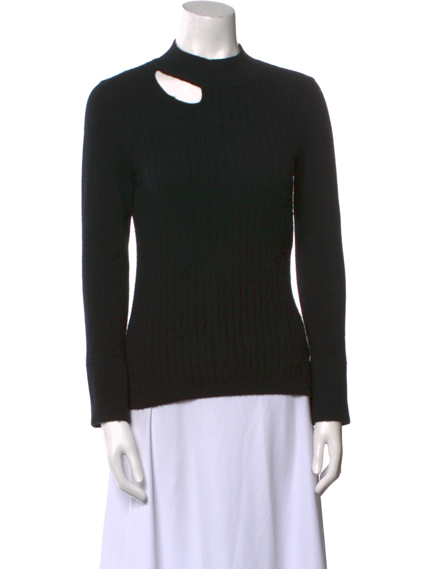 MAISON DE PAPILLON Cashmere Mock Neck Sweater