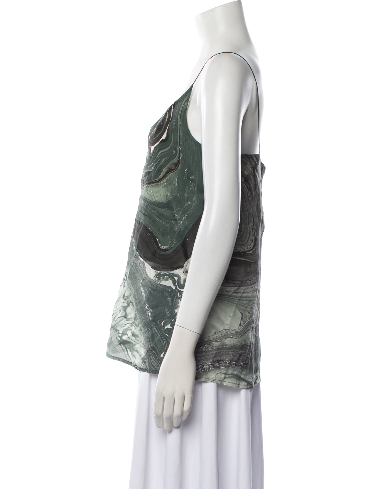 MAISON DE PAPILLON Silk Printed Top w/ Tags