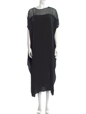 MAISON DE PAPILLON Silk Long Dress