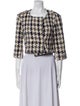 MAISON DE PAPILLON Houndstooth Print Evening Jacket
