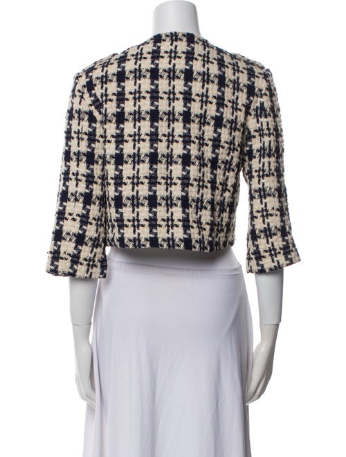 MAISON DE PAPILLON Houndstooth Print Evening Jacket