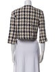 MAISON DE PAPILLON Houndstooth Print Evening Jacket