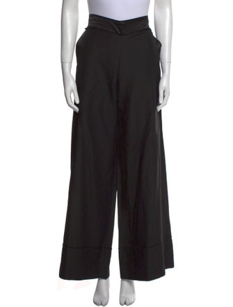 MAISON DE PAPILLON Silk Wide Leg Pants