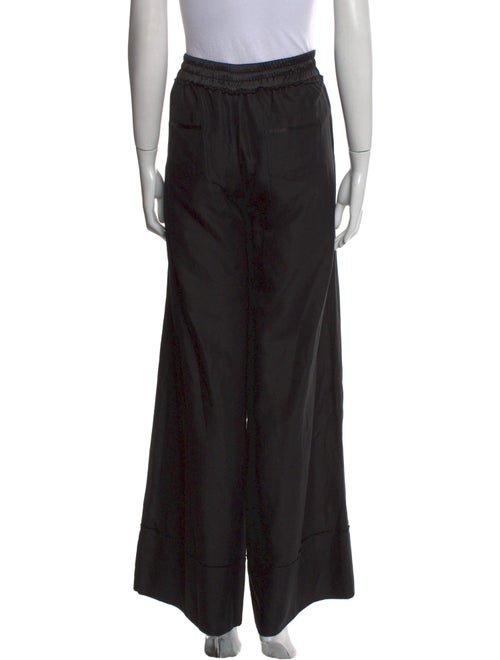 MAISON DE PAPILLON Silk Wide Leg Pants