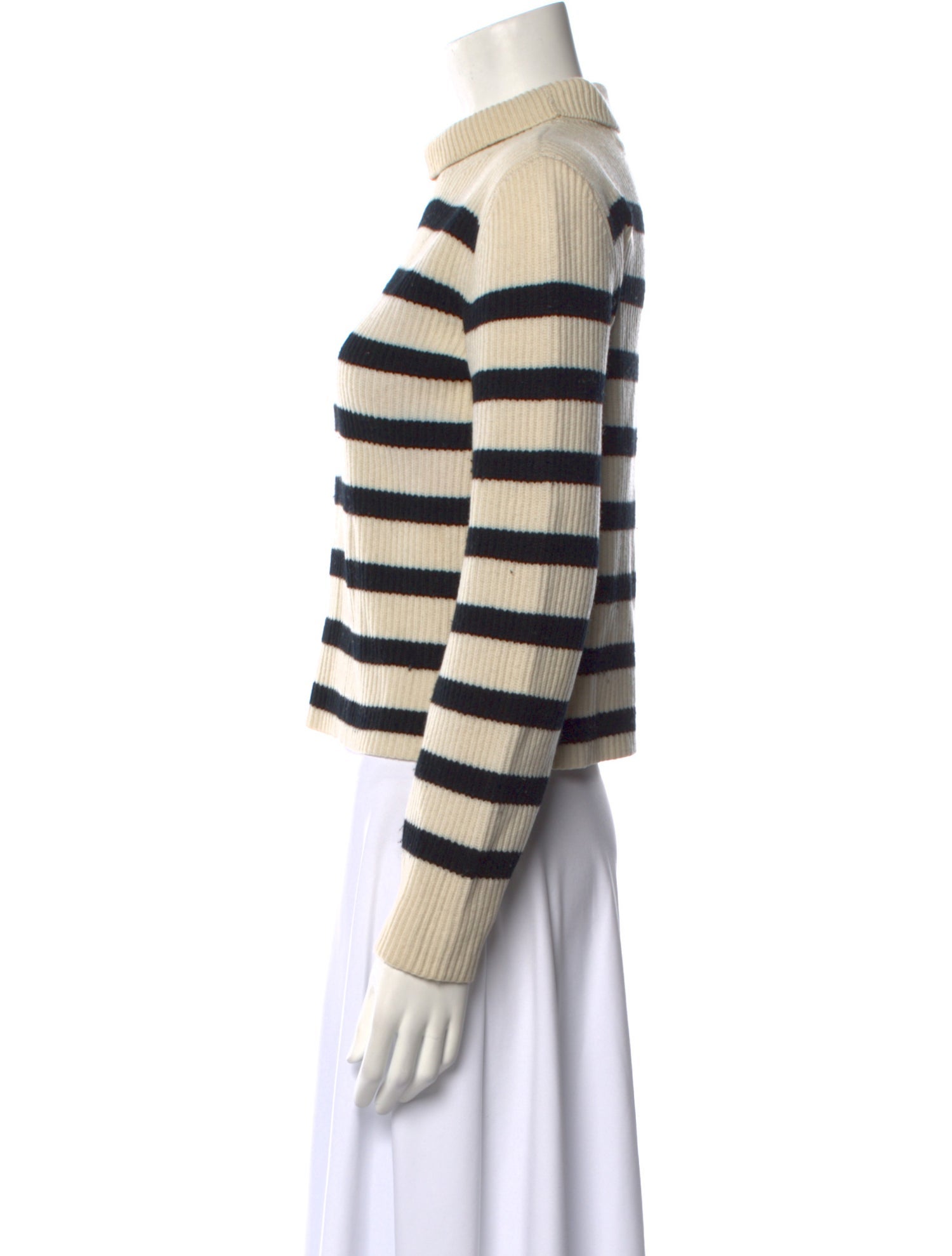 MAISON DE PAPILLON Wool Striped Sweater
