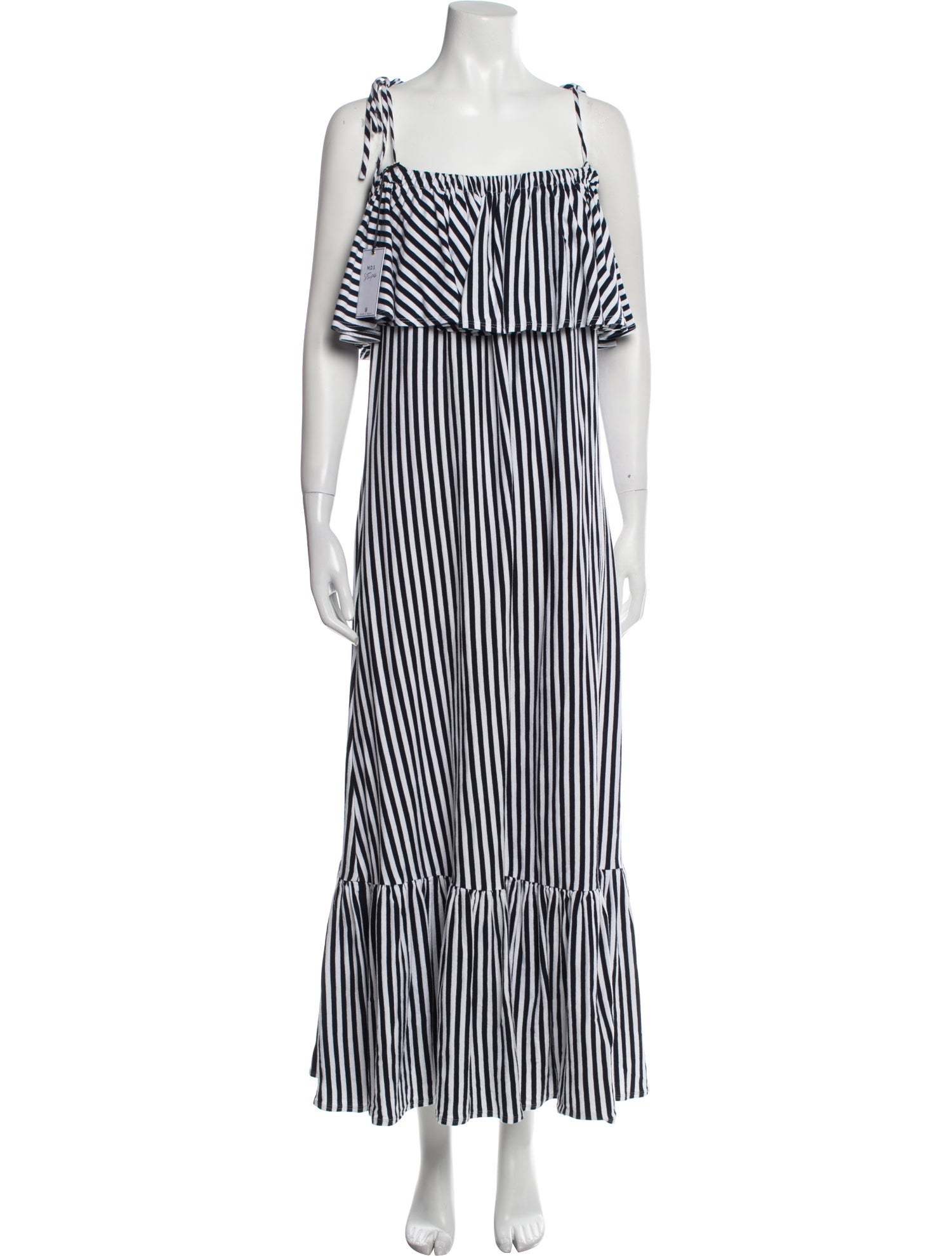 M.D.S. Stripes Striped Long Dress w/ Tags
