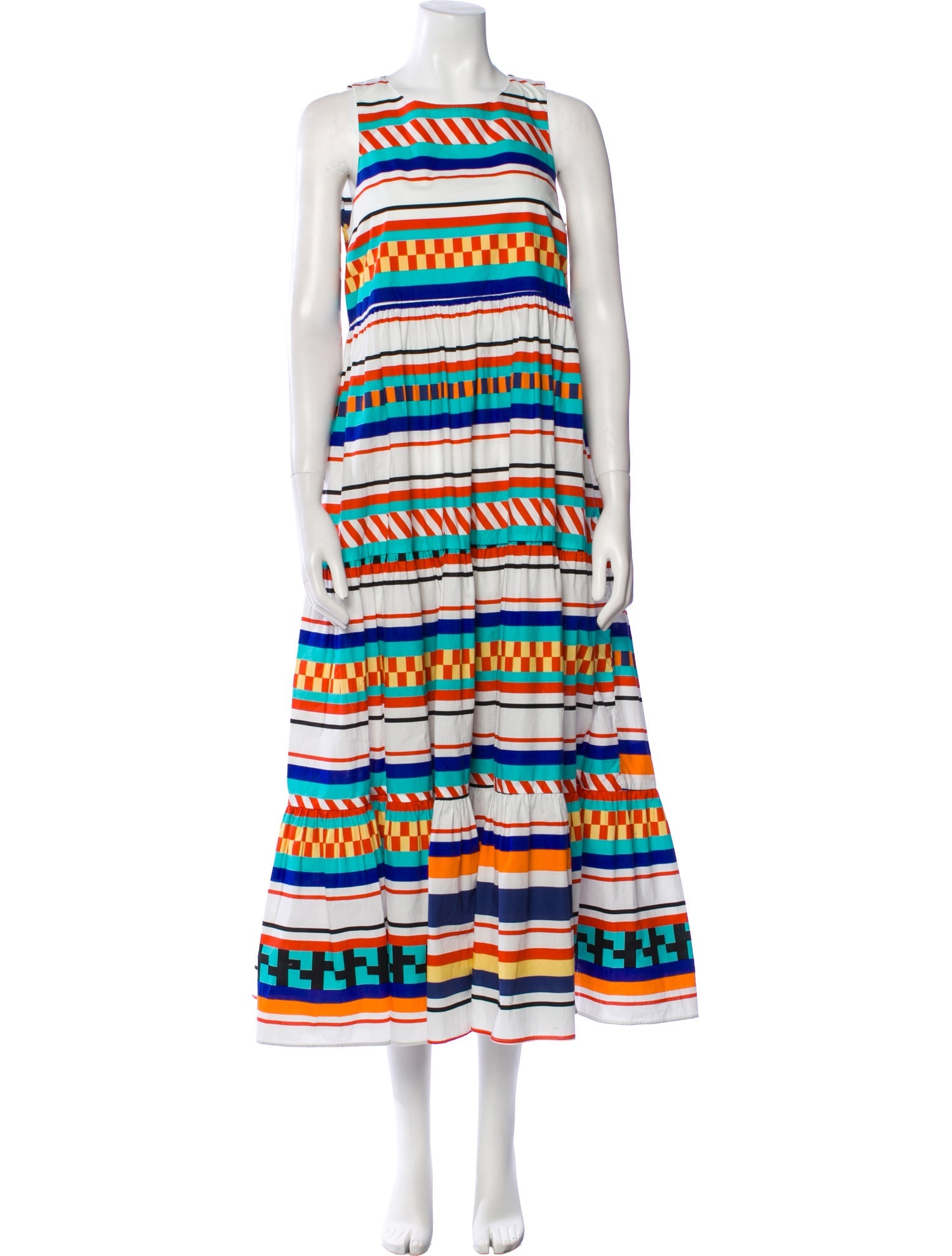M.D.S. Stripes Striped Long Dress