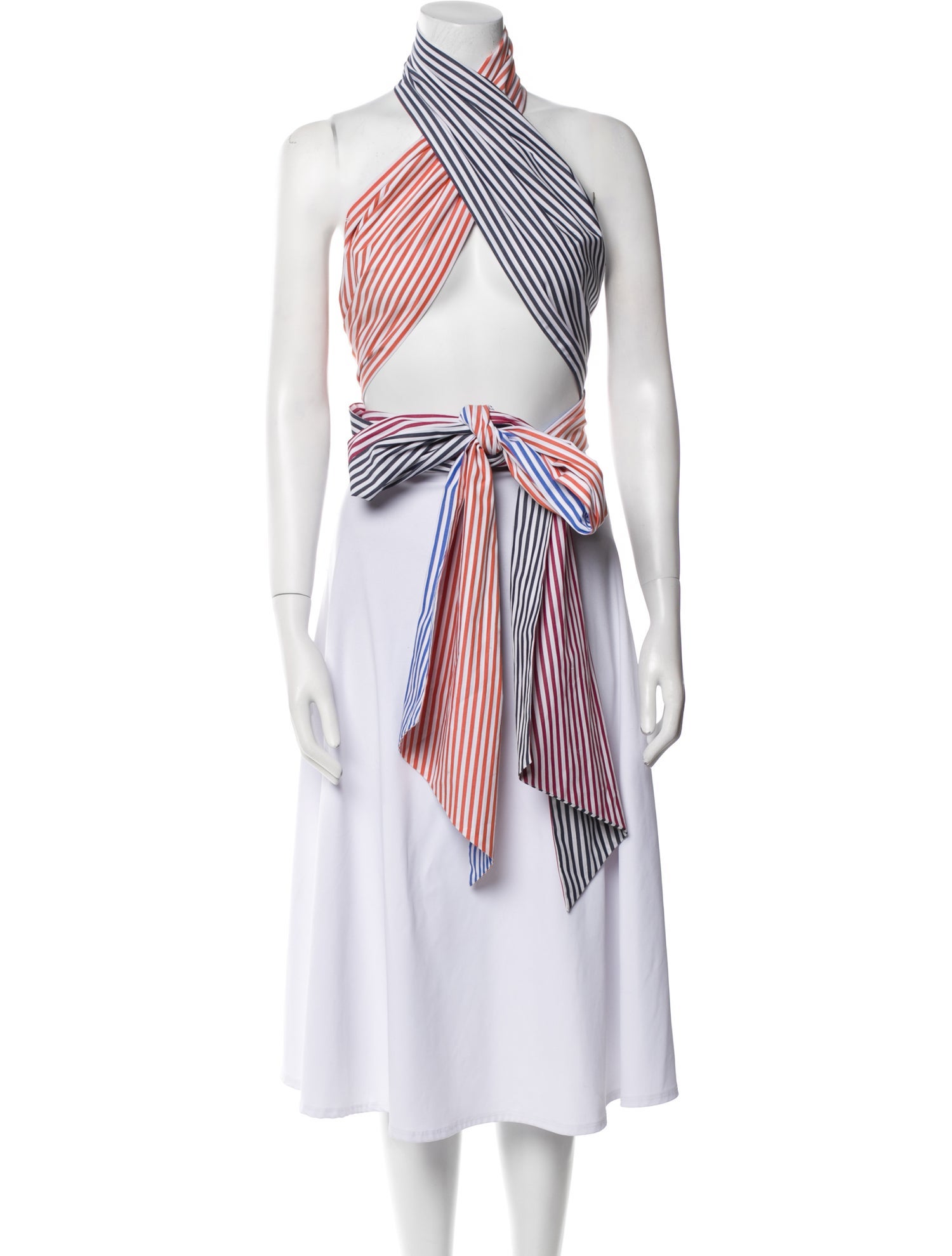 M.D.S. Stripes Striped Halterneck Tunic