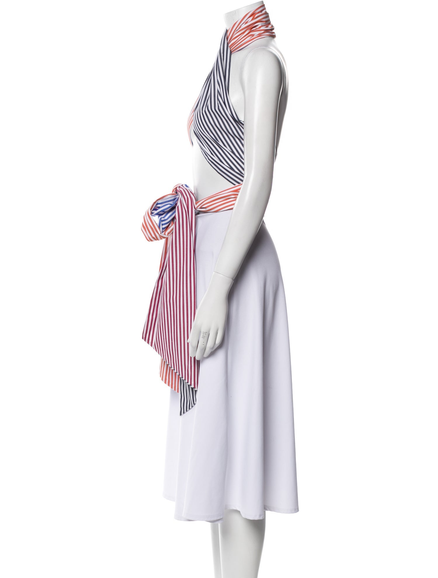 M.D.S. Stripes Striped Halterneck Tunic