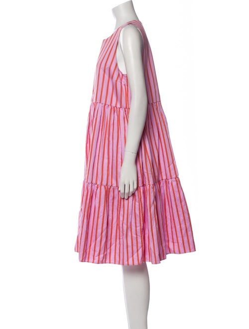 M.D.S. Stripes Striped Midi Length Dress