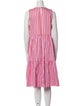 M.D.S. Stripes Striped Midi Length Dress