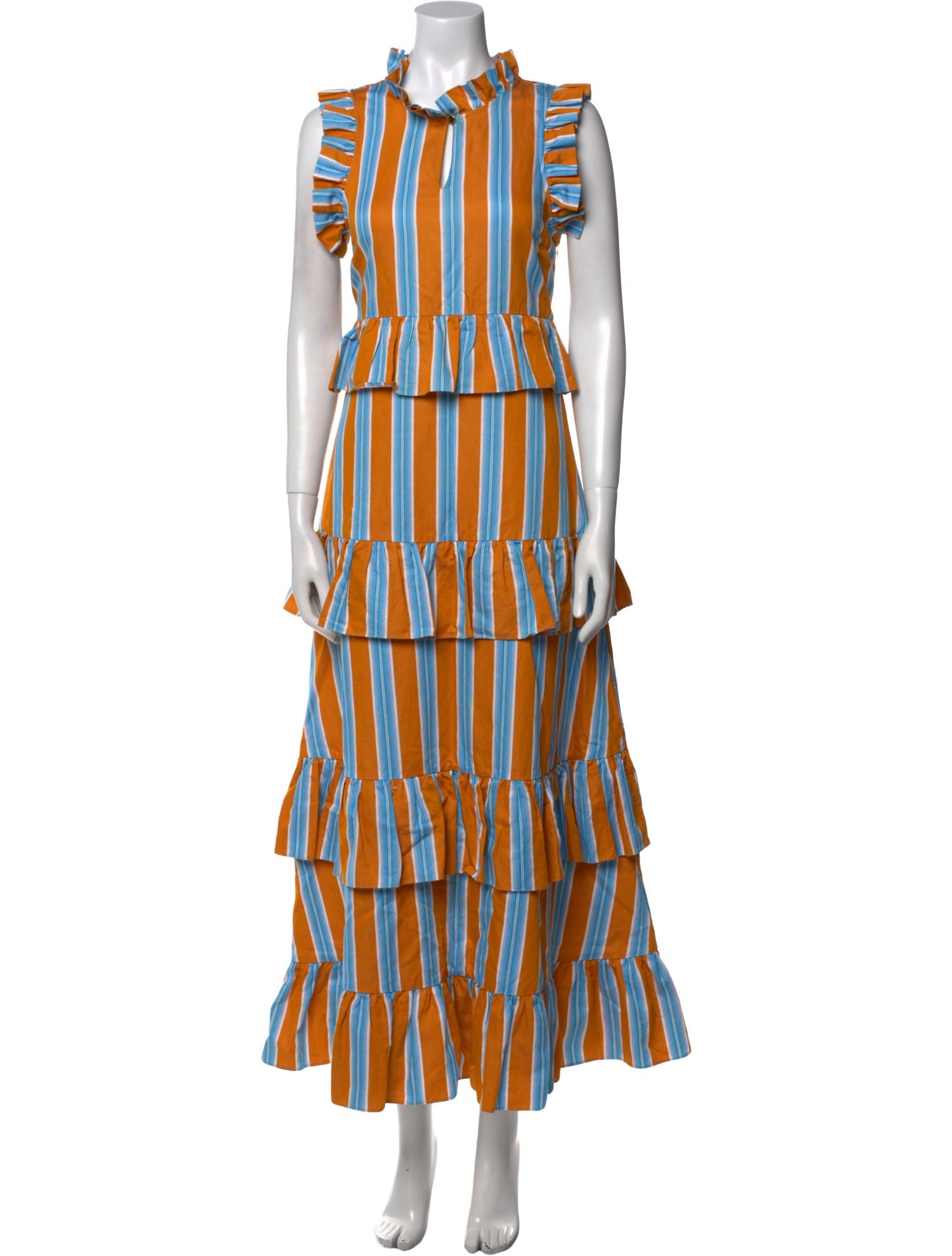 M.D.S. Stripes Striped Long Dress