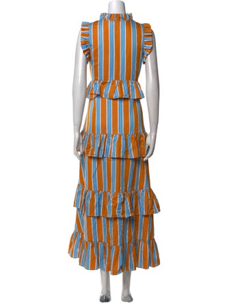M.D.S. Stripes Striped Long Dress