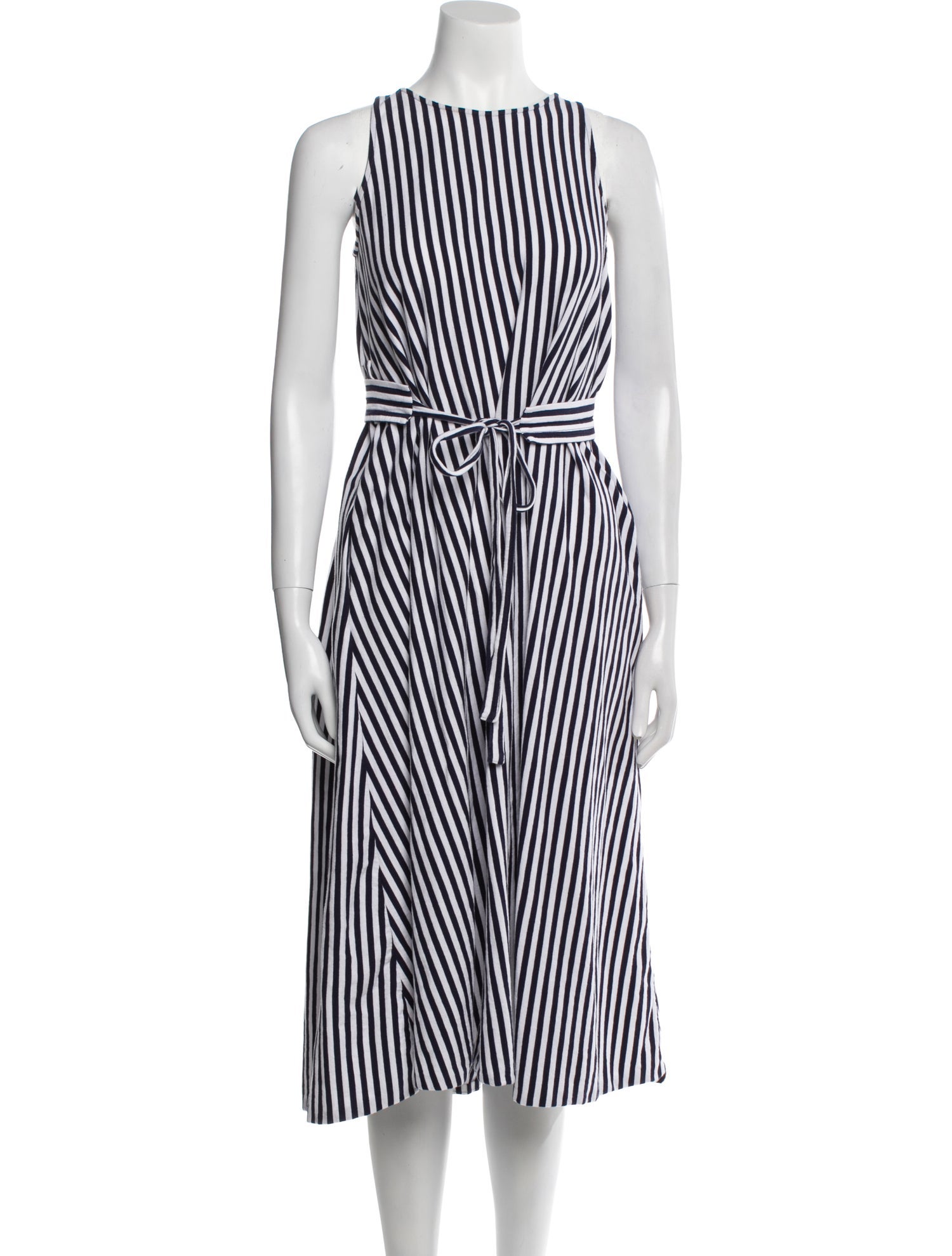 M.D.S. Stripes Striped Midi Length Dress
