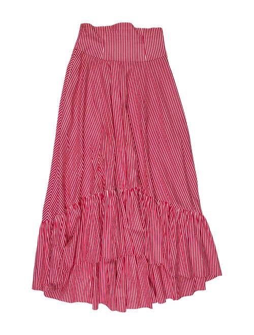 M.D.S. Stripes Striped Long Skirt