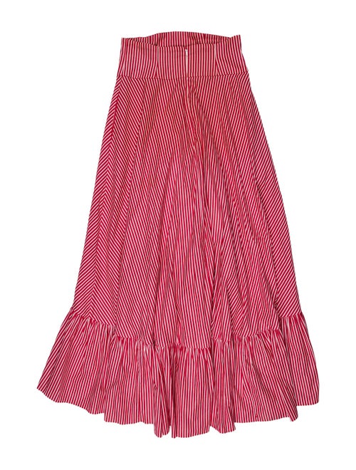 M.D.S. Stripes Striped Long Skirt