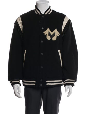 Midnight Studios Wool Striped Varsity Jacket