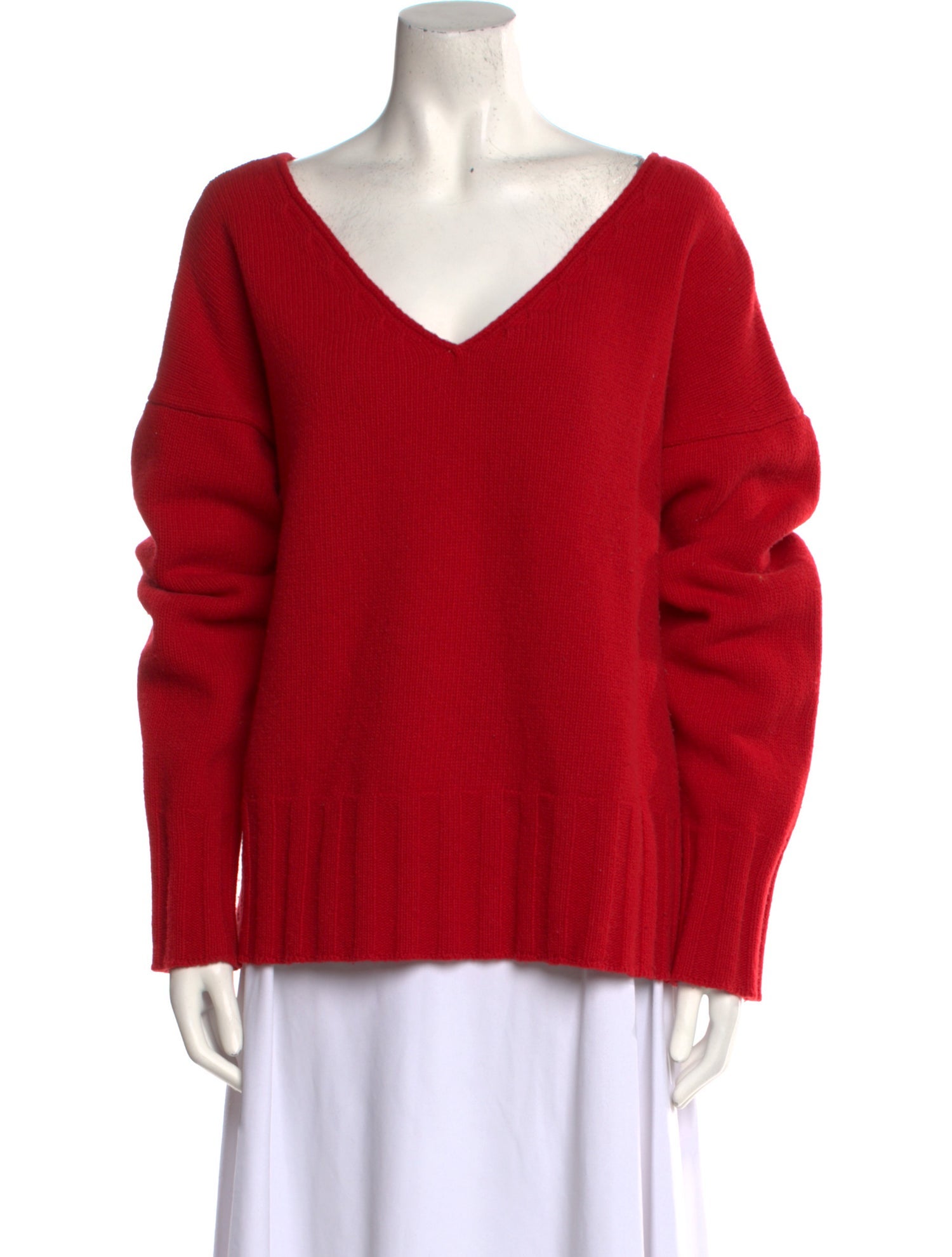 Made in Tomboy Virgin Wool V-Neck Sweater