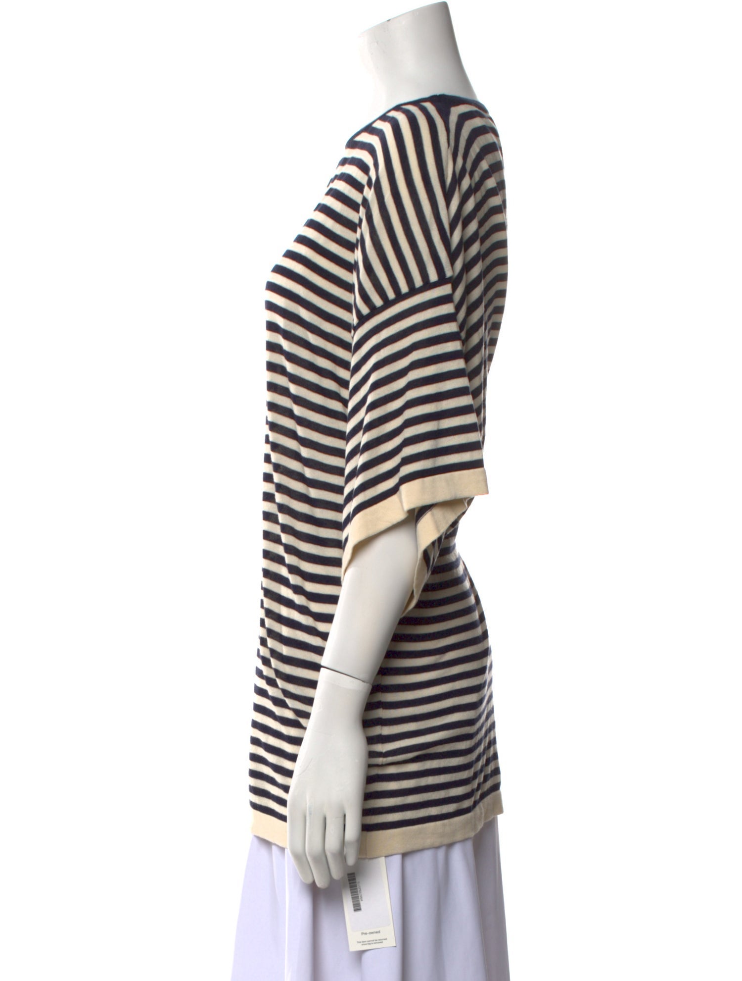 Made in Tomboy Striped Bateau Neckline T-Shirt