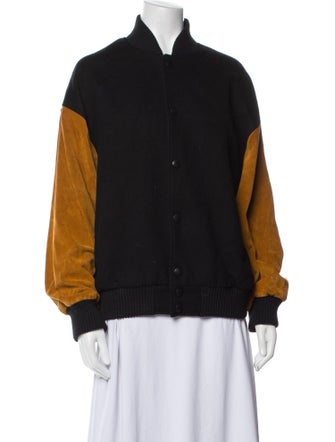 Made in Tomboy Virgin Wool Colorblock Pattern Down Jacket