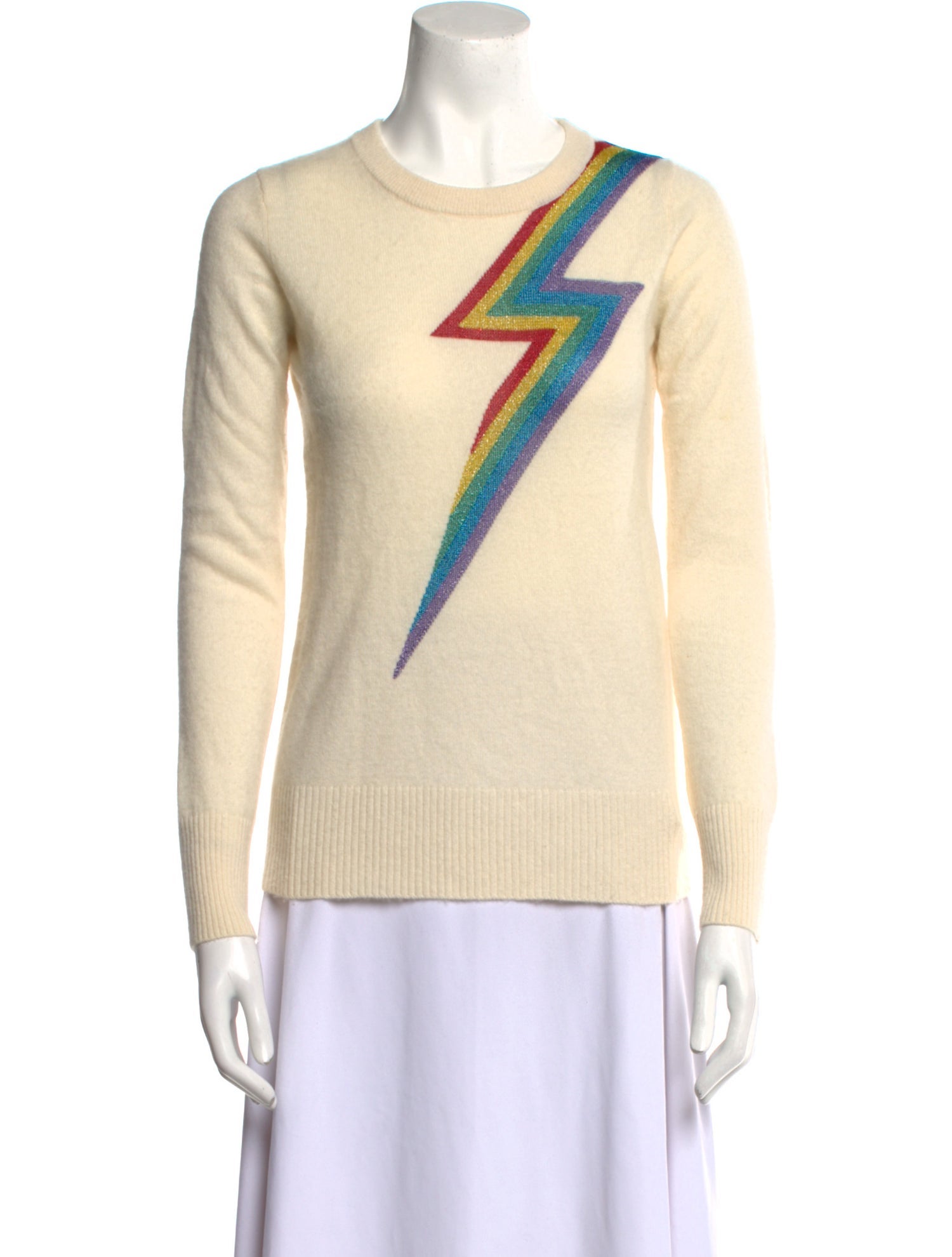Madeleine Thompson Cashmere Graphic Print Sweater