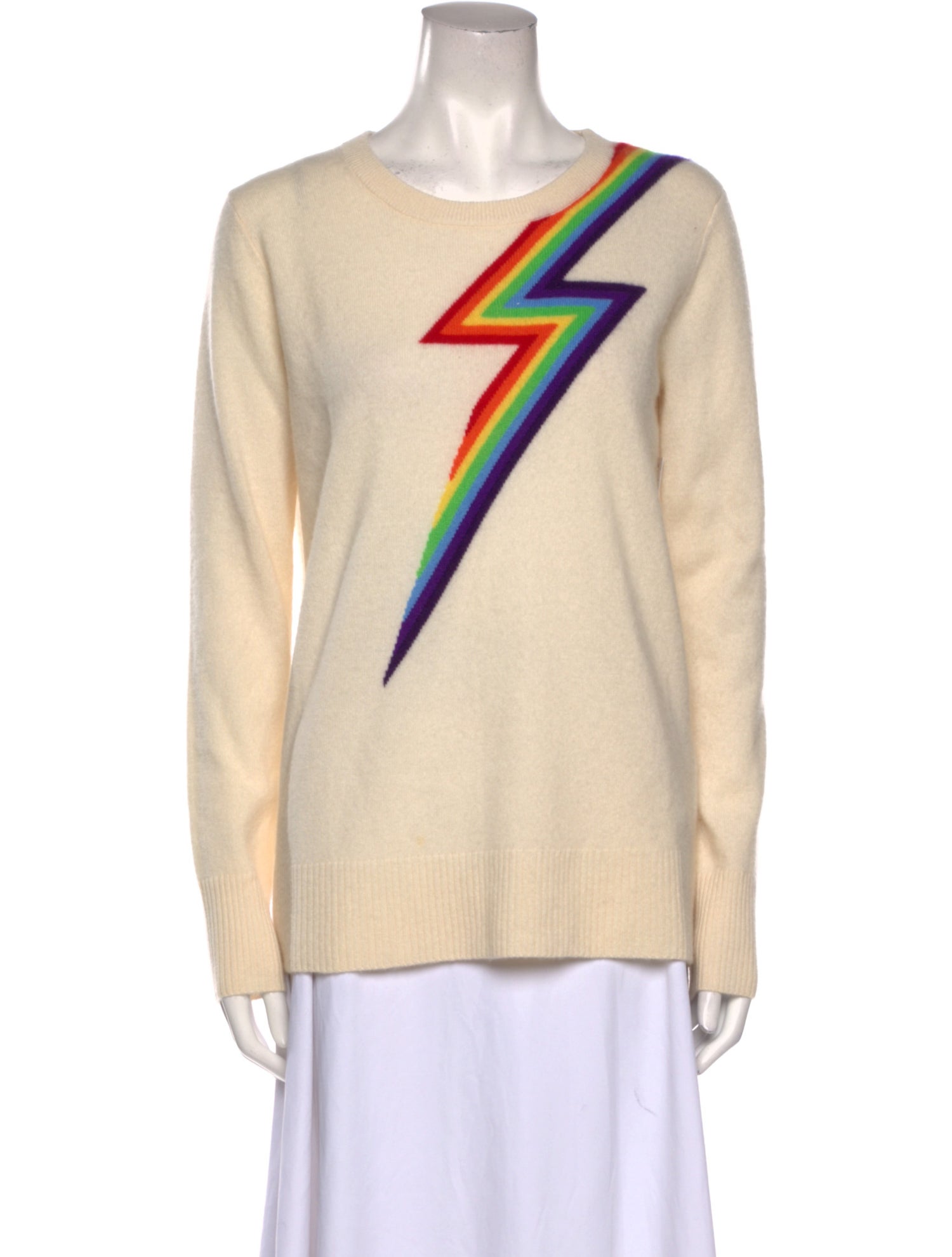 Madeleine Thompson Cashmere Graphic Print Sweater