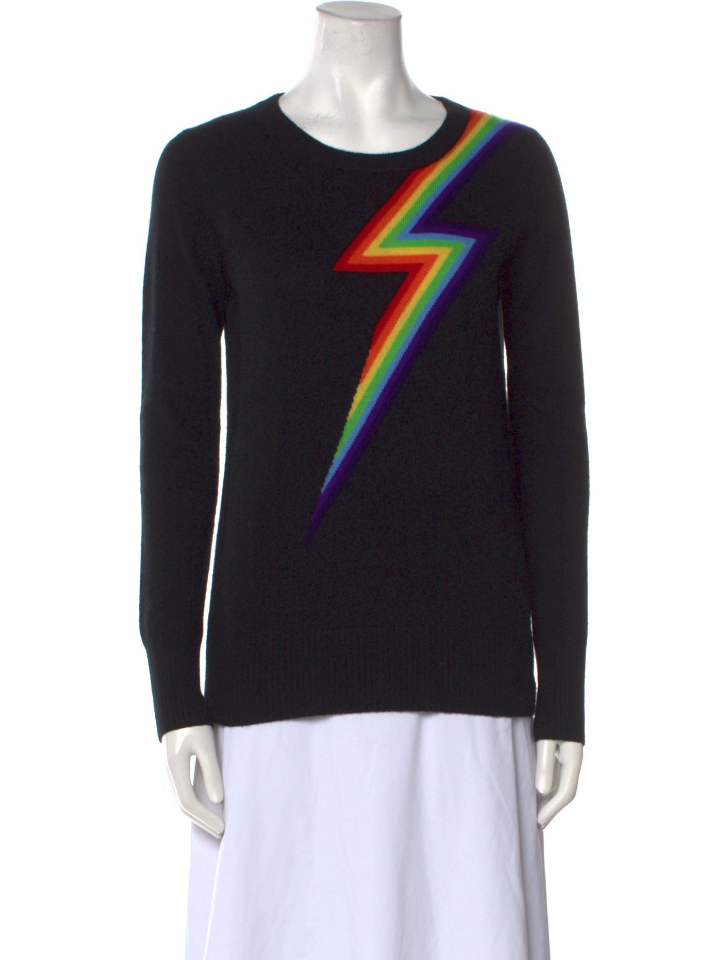 Madeleine Thompson Cashmere Graphic Print Sweater