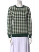 Madeleine Thompson Wool Houndstooth Print Sweater