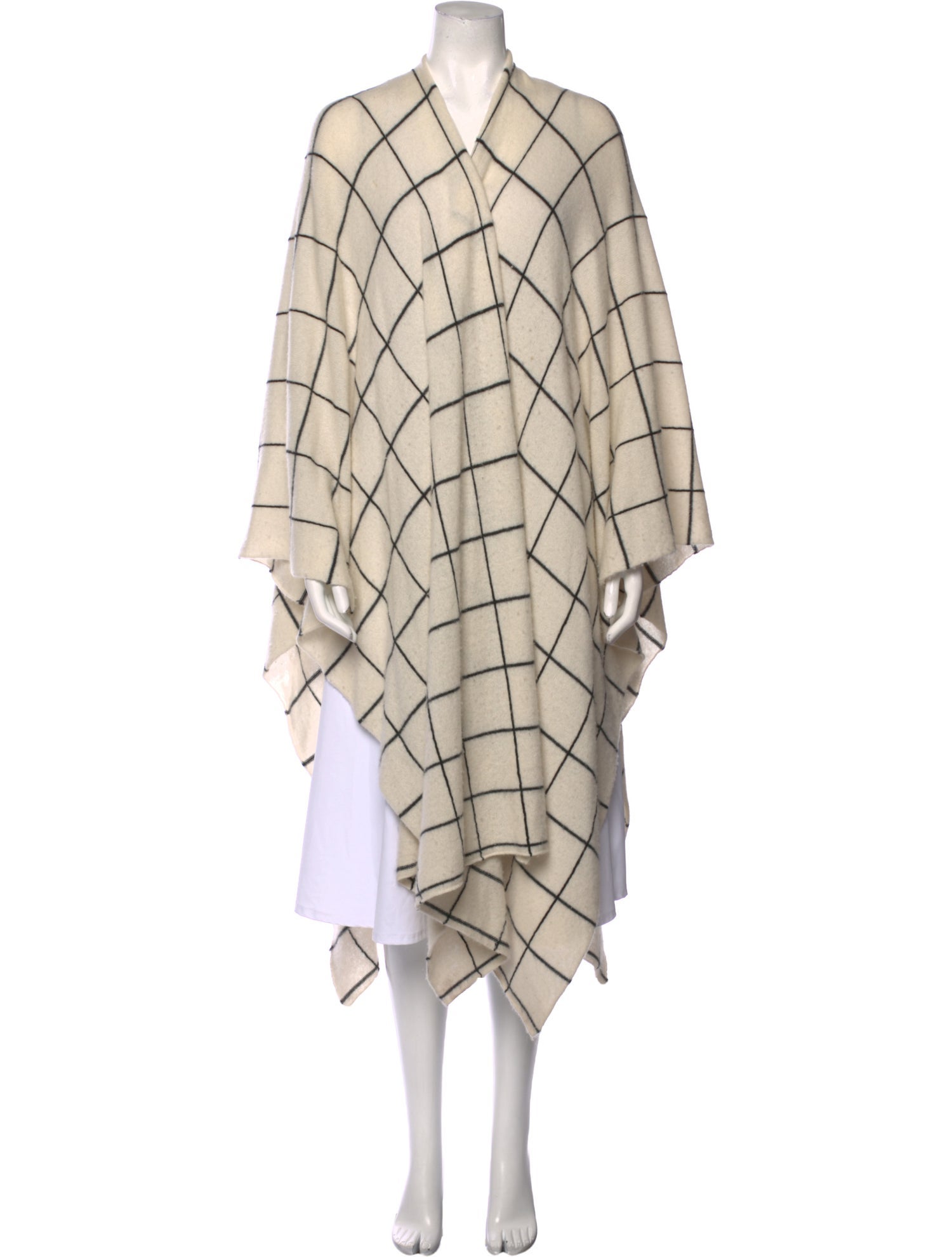 Madeleine Thompson Cashmere Plaid Print Sweater