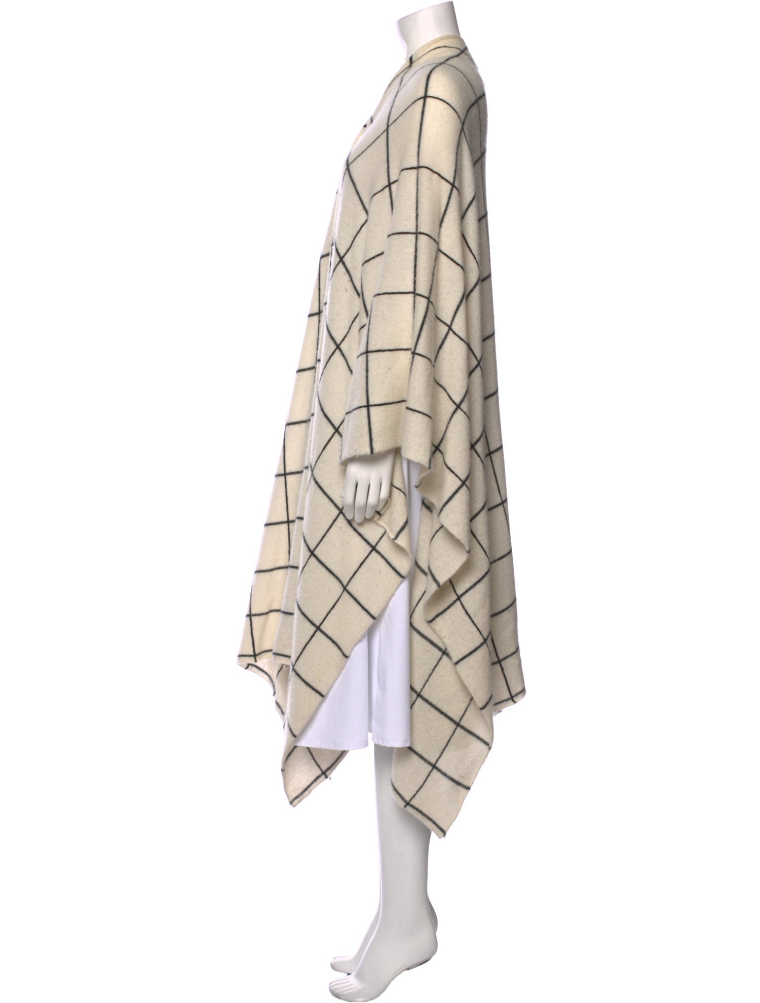 Madeleine Thompson Cashmere Plaid Print Sweater