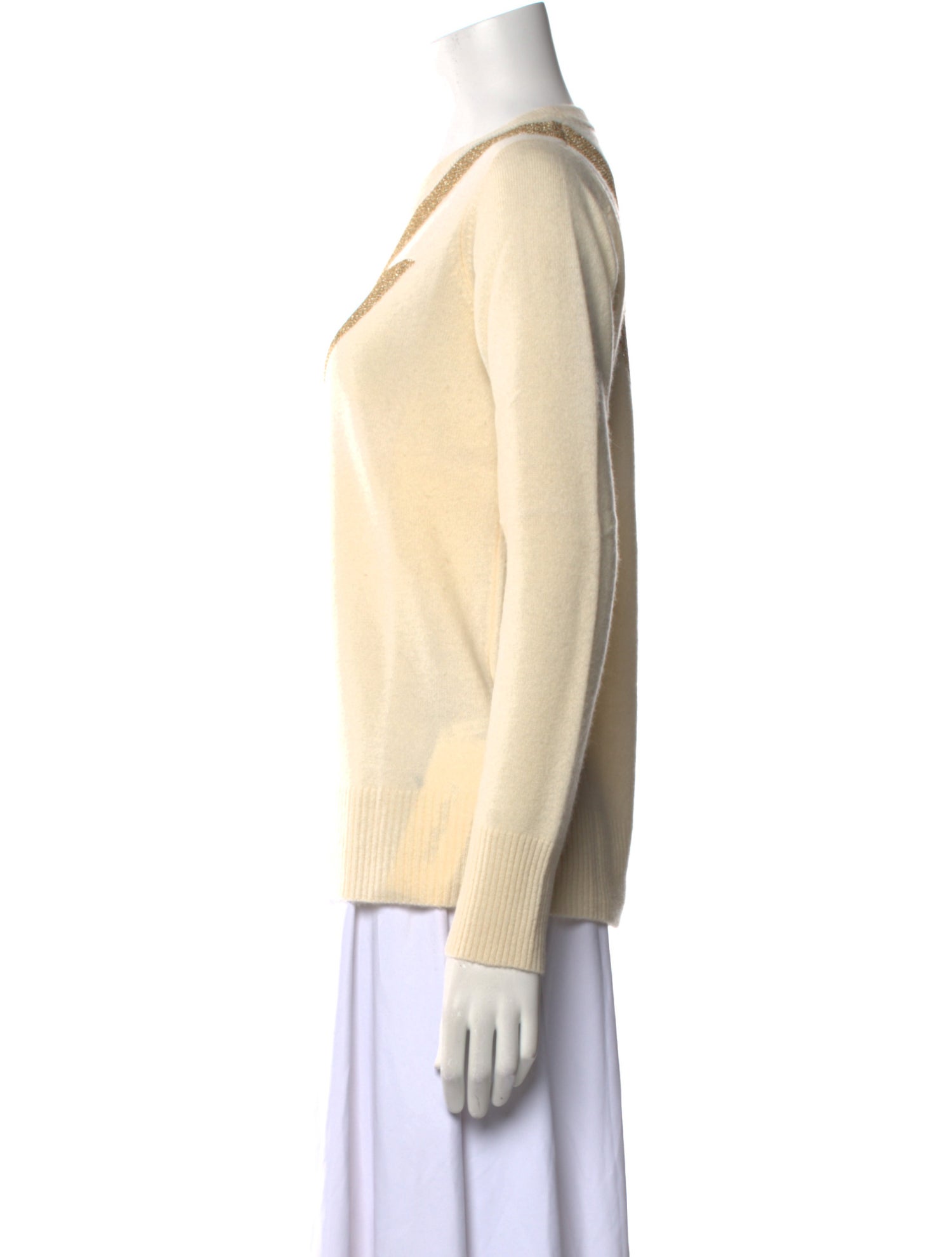 Madeleine Thompson Cashmere Graphic Print Sweater