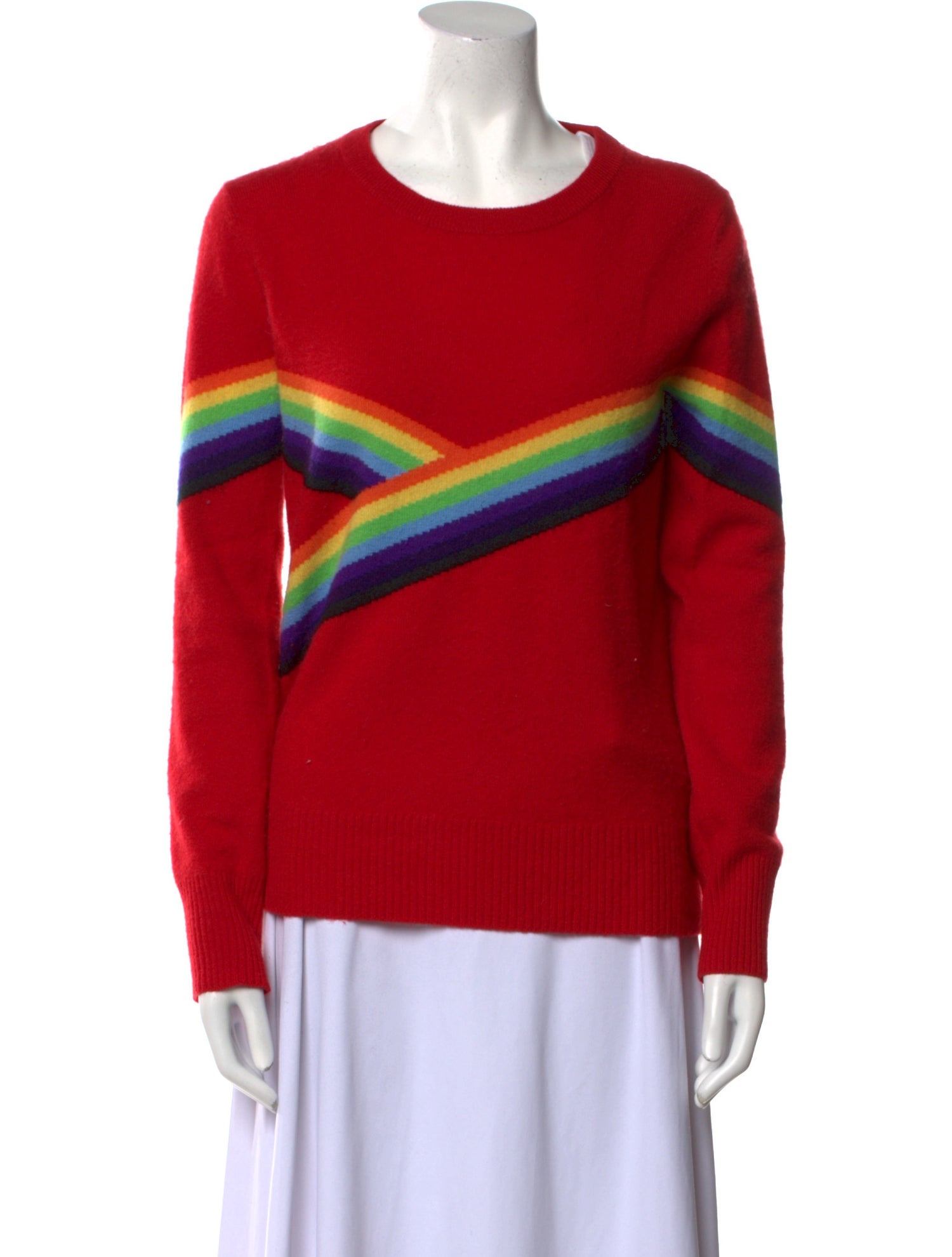 Madeleine Thompson Cashmere Graphic Print Sweater