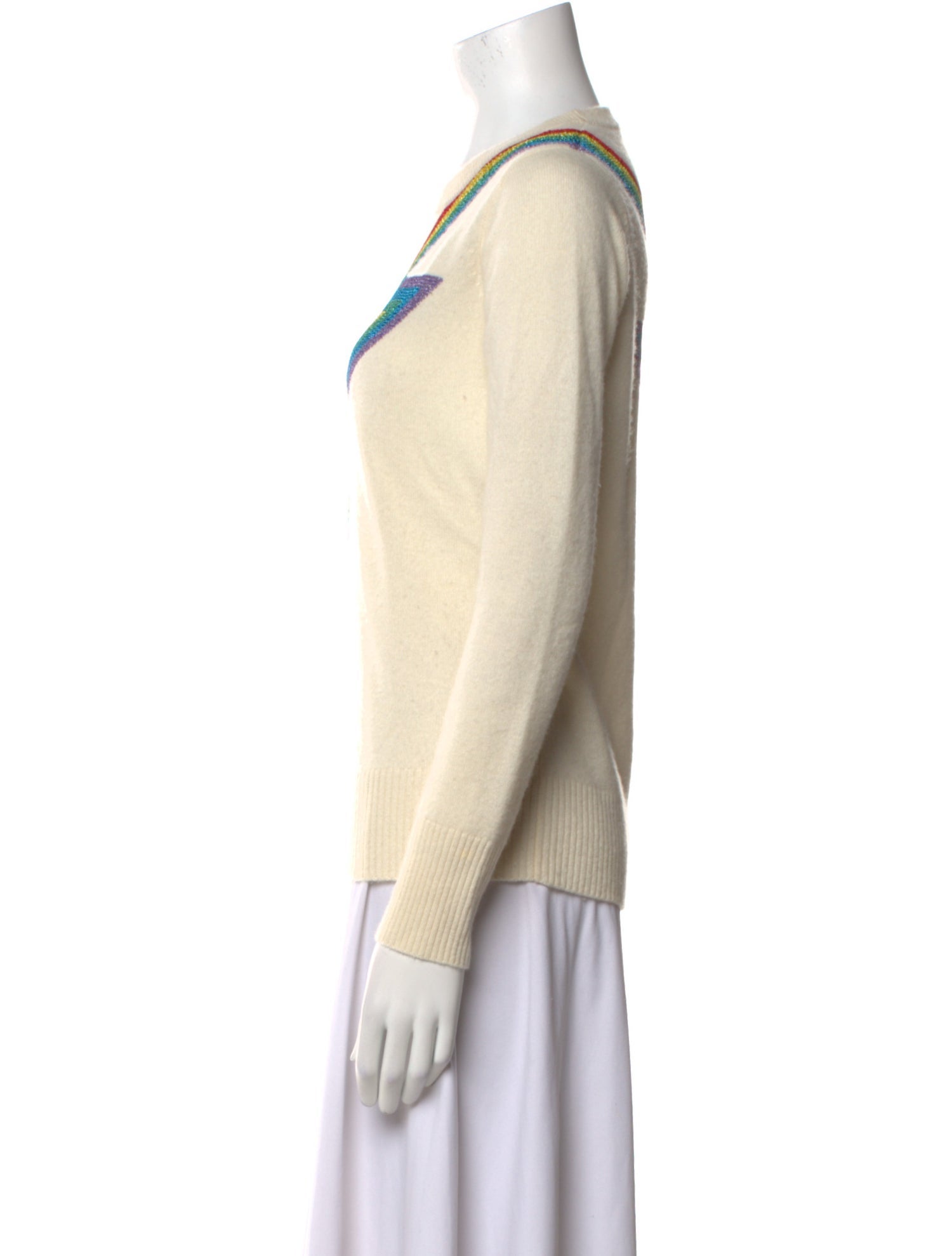 Madeleine Thompson Cashmere Graphic Print Sweater