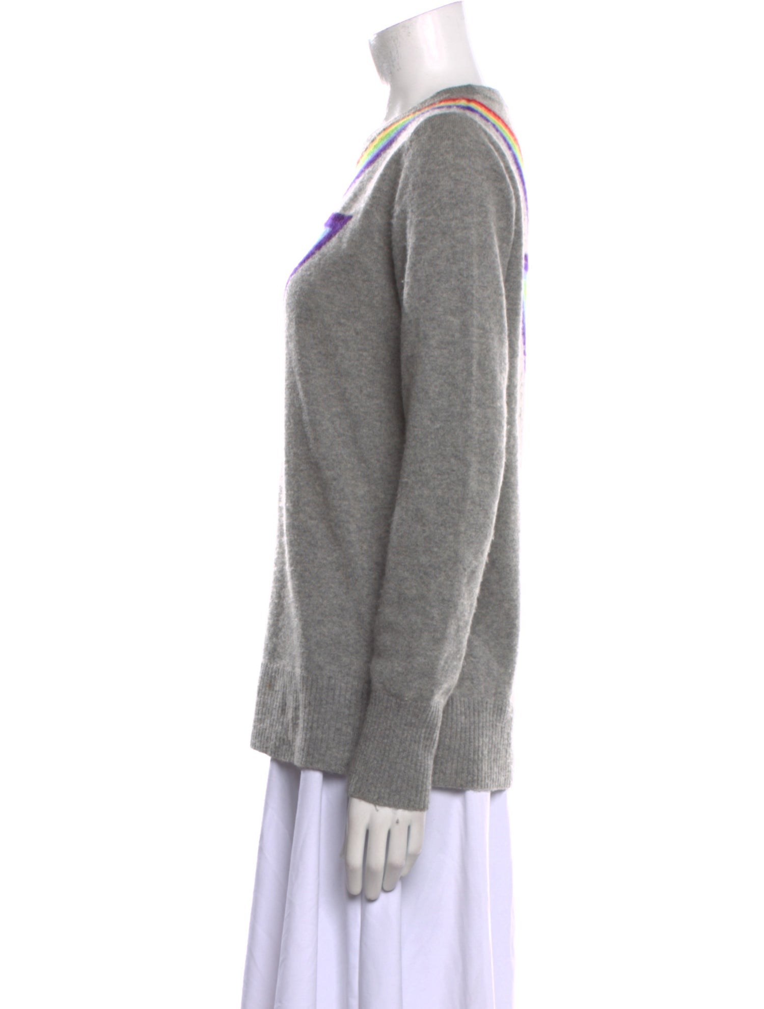 Madeleine Thompson Cashmere Graphic Print Sweater